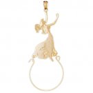 14K GOLD CHARM HOLDER # 4257