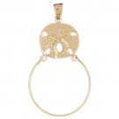 14K GOLD CHARM HOLDER # 4253
