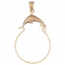 14K GOLD CHARM HOLDER # 4251