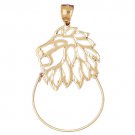 14K GOLD CHARM HOLDER # 4249