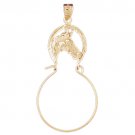 14K GOLD CHARM HOLDER # 4248