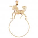 14K GOLD CHARM HOLDER # 4246