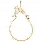 14K GOLD CHARM HOLDER # 4242