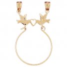 14K GOLD CHARM HOLDER # 4241