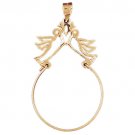 14K GOLD CHARM HOLDER # 4240