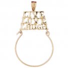 14K GOLD CHARM HOLDER # 4221