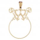 14K GOLD CHARM HOLDER # 4211
