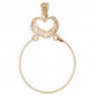 14K GOLD CHARM HOLDER # 4205