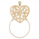 14K GOLD CHARM HOLDER # 4201