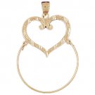 14K GOLD CHARM HOLDER # 4206
