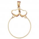 14K GOLD CHARM HOLDER # 4207