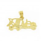 14K GOLD CONSTRUCTION CHARM - CEMENT MIXER # 4313