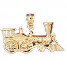 14K GOLD TRANSPORTATION CHARM - LOCOMOTIVE #4395
