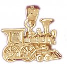14K GOLD TRANSPORTATION CHARM - LOCOMOTIVE #4391