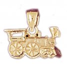 14K GOLD TRANSPORTATION CHARM - LOCOMOTIVE #4389