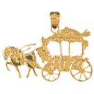 14K GOLD HORSE CHARM - MAILCOACH #1851
