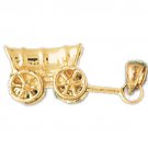 14K GOLD CHARM - WAGON #1849