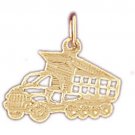 14K GOLD CHARM - DUMP TRUCK #4373