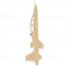 14K GOLD CHARM - MILITARY PLANE #4493