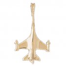 14K GOLD CHARM - MILITARY PLANE #4479