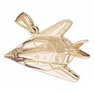 14K GOLD CHARM - MILITARY PLANE #4470