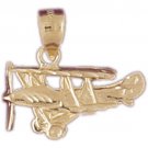 14K GOLD CHARM - AIRPLANE #4450