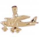 14K GOLD CHARM - AIRPLANE #4448