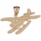 14K GOLD CHARM - AIRPLANE #4446