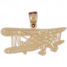 14K GOLD CHARM - AIRPLANE #4445