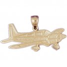 14K GOLD CHARM - AIRPLANE #4443
