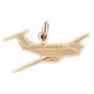 14K GOLD CHARM - AIRPLANE #4442