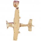 14K GOLD CHARM - AIRPLANE #4438