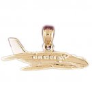 14K GOLD CHARM - AIRPLANE #4433