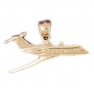 14K GOLD CHARM - AIRPLANE #4432