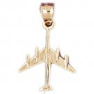 14K GOLD CHARM - AIRPLANE #4431