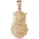 14K GOLD MILITARY CHARM - MILITARY BADGE #4512