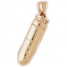 14K GOLD MILITARY CHARM - BULLET #4509