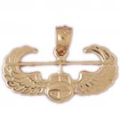 14K GOLD CHARM - MILITARY EMBLEM #4501