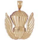 14K GOLD CHARM - MILITARY EMBLEM #4500