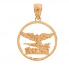 14K GOLD MILITARY CHARM #6282