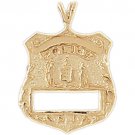 14K GOLD CHARM - POLICE BADGE #4594