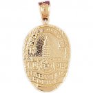 14K GOLD CHARM - POLICE BADGE #4589