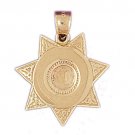 14K GOLD CHARM - POLICE BADGE #4583