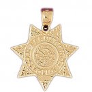 14K GOLD CHARM - POLICE BADGE #4581