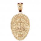 14K GOLD CHARM - POLICE BADGE #4577
