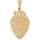 14K GOLD CHARM - POLICE BADGE #4575