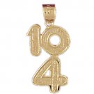 14K GOLD POLICE CHARM - 104 #4570