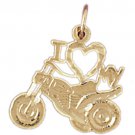 14K GOLD POLICE CHARM - HANDCUFFES #4568