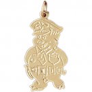 14K GOLD POLICE CHARM #4561