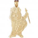 14K GOLD POLICE CHARM #4560